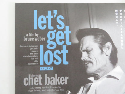 Let's Get Lost 4K Japanese Chirashi (B5) Poster Chet Baker Chris Isaak R2023 Movie posters