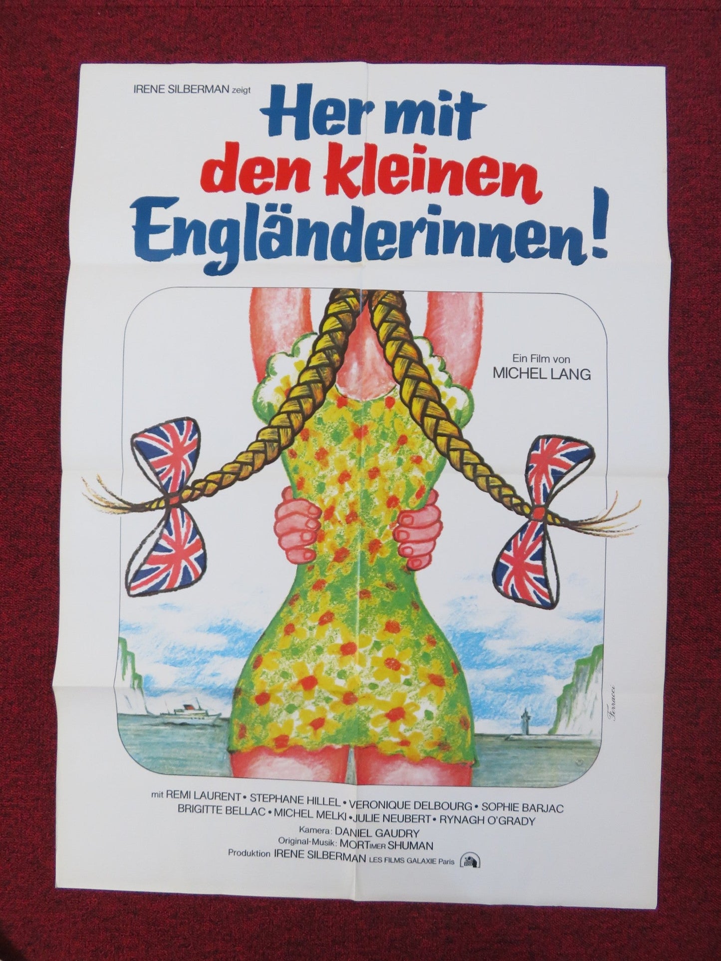 LET'S GET THOSE ENGLISH GIRLS GERMAN A1 POSTER FOLDED REMI LAURENT 1976 Rendezvous Cinema Movie posters
