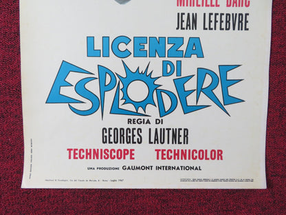 LET'S NOT GET ANGRY ITALIAN LOCANDINA POSTER LINO VENTURA MIREILLE DARC 1967 Rendezvous Cinema Movie posters