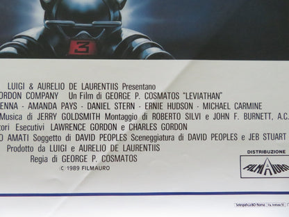 LEVIATHAN ITALIAN LOCANDINA POSTER PETER WELLER RICHARD CRENNA 1989 Movie posters