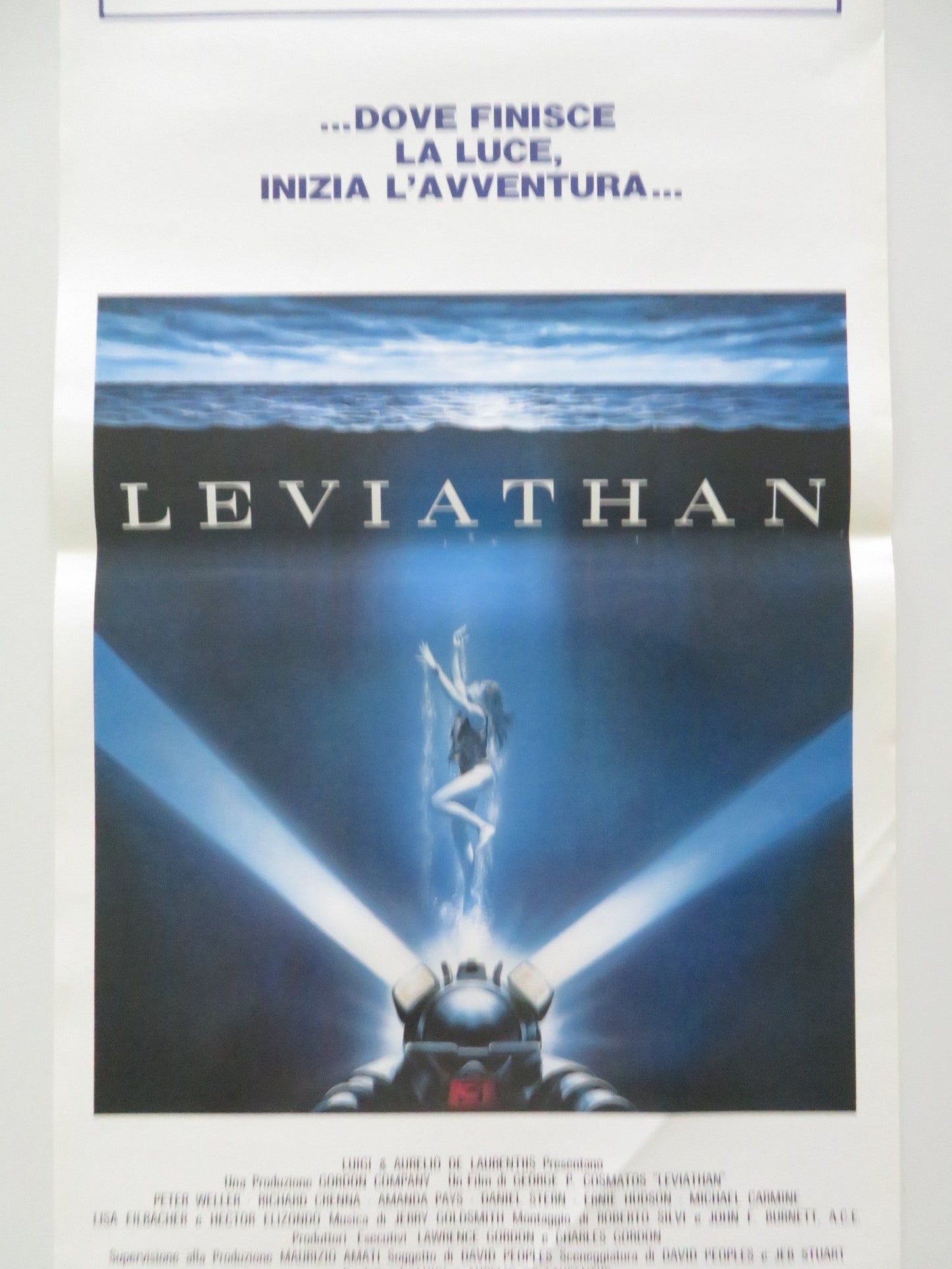 LEVIATHAN ITALIAN LOCANDINA POSTER PETER WELLER RICHARD CRENNA 1989 Movie posters