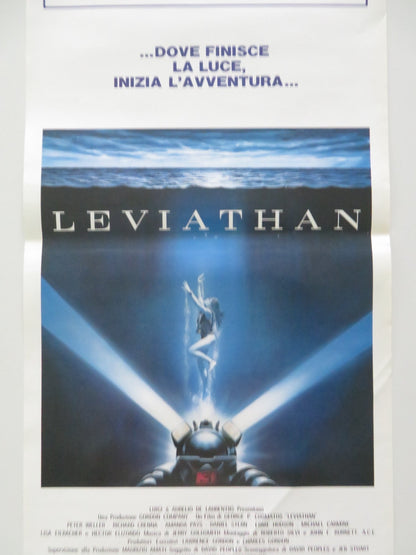 LEVIATHAN ITALIAN LOCANDINA POSTER PETER WELLER RICHARD CRENNA 1989 Movie posters