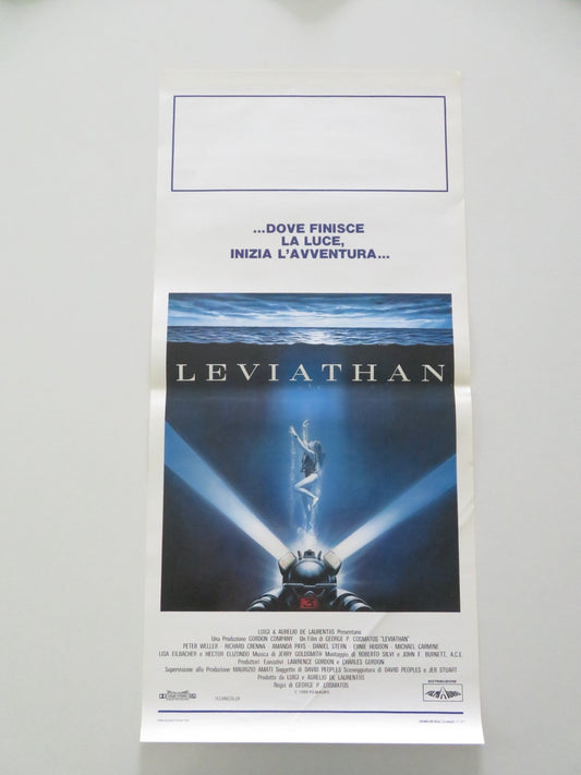 LEVIATHAN ITALIAN LOCANDINA POSTER PETER WELLER RICHARD CRENNA 1989 Movie posters