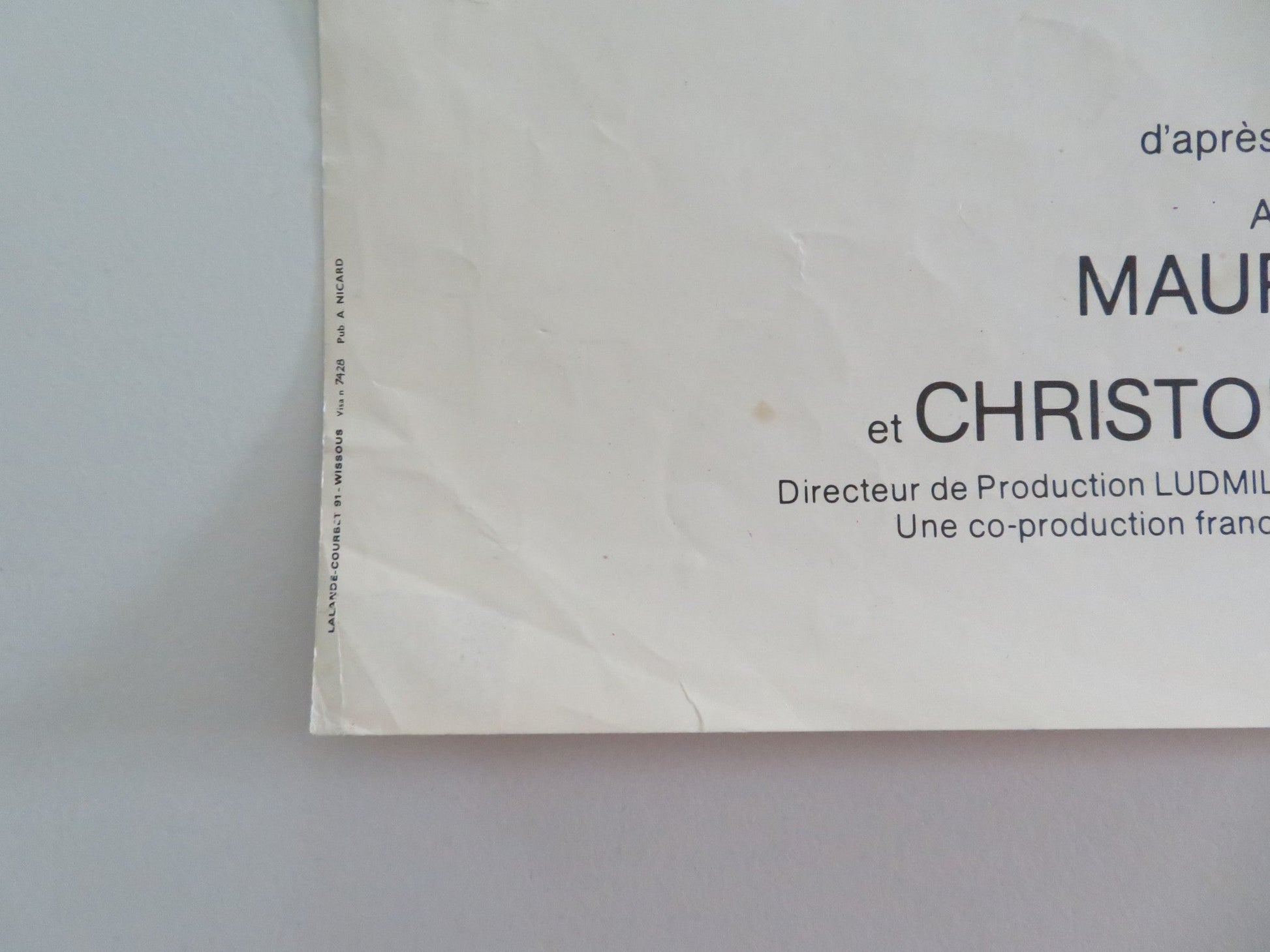 L'HOMME PRESSE FRENCH POSTER ALAIN DELON MIREILLE DARC 1977 Movie posters