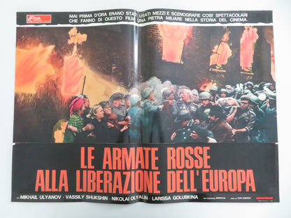 Liberation: The Battle of Berlin Italian Fotobusta Posters Lot of 8 Vasiliy 1971 Movie posters