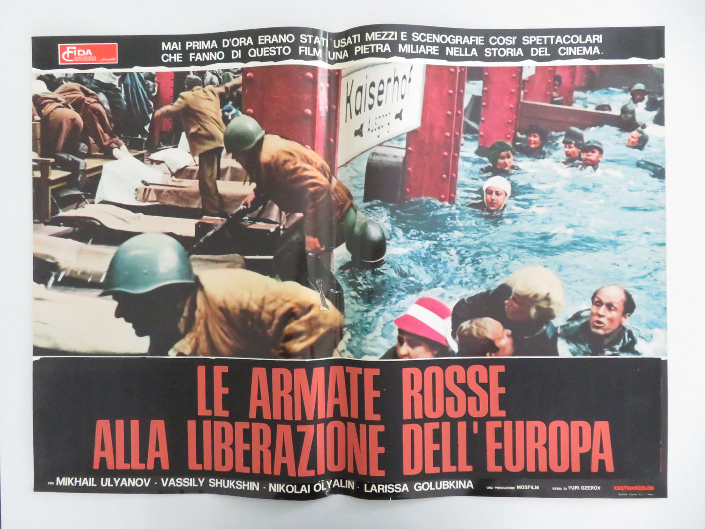 Liberation: The Battle of Berlin Italian Fotobusta Posters Lot of 8 Vasiliy 1971 Movie posters