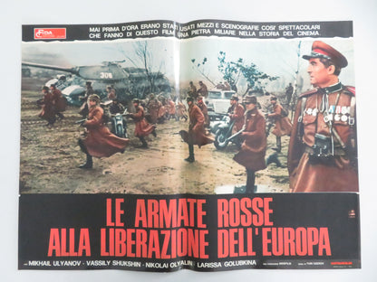 Liberation: The Battle of Berlin Italian Fotobusta Posters Lot of 8 Vasiliy 1971 Movie posters