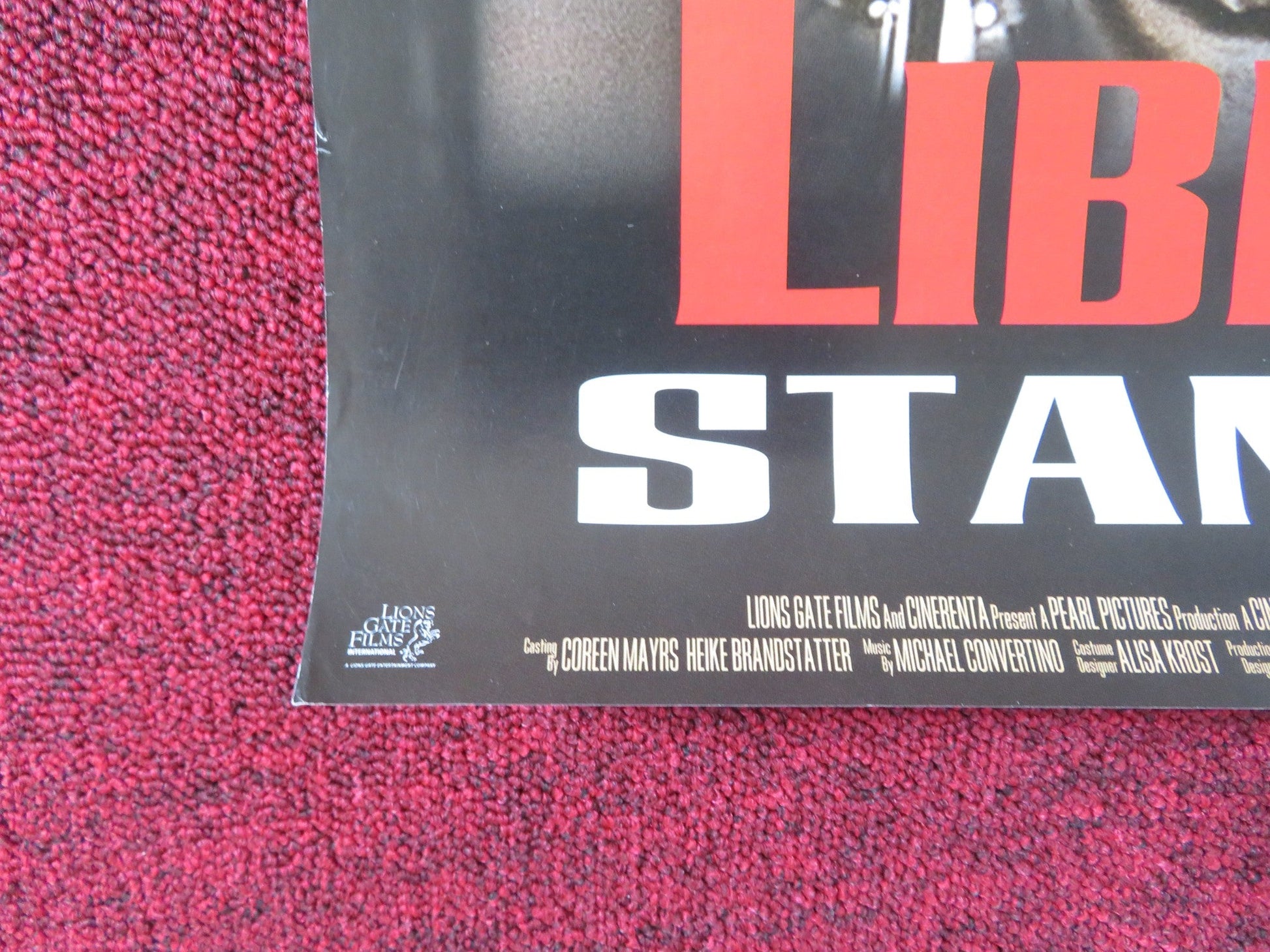 LIBERTY STANDS STILL VHS VIDEO POSTER WESLEY SNIPES LINDA FIORENTINO 2002 Rendezvous Cinema Movie posters