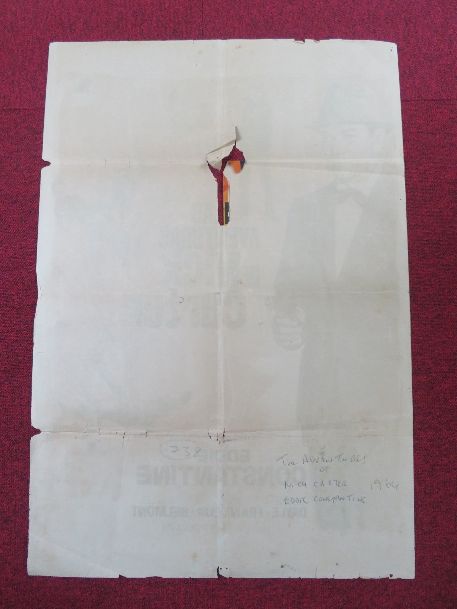 LICENSE TO KILL SPANISH POSTER EDDIE CONSTANTINE DAPHNE DAYLE 1964 Rendezvous Cinema Movie posters