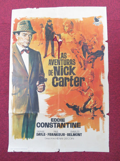 LICENSE TO KILL SPANISH POSTER EDDIE CONSTANTINE DAPHNE DAYLE 1964 Rendezvous Cinema Movie posters