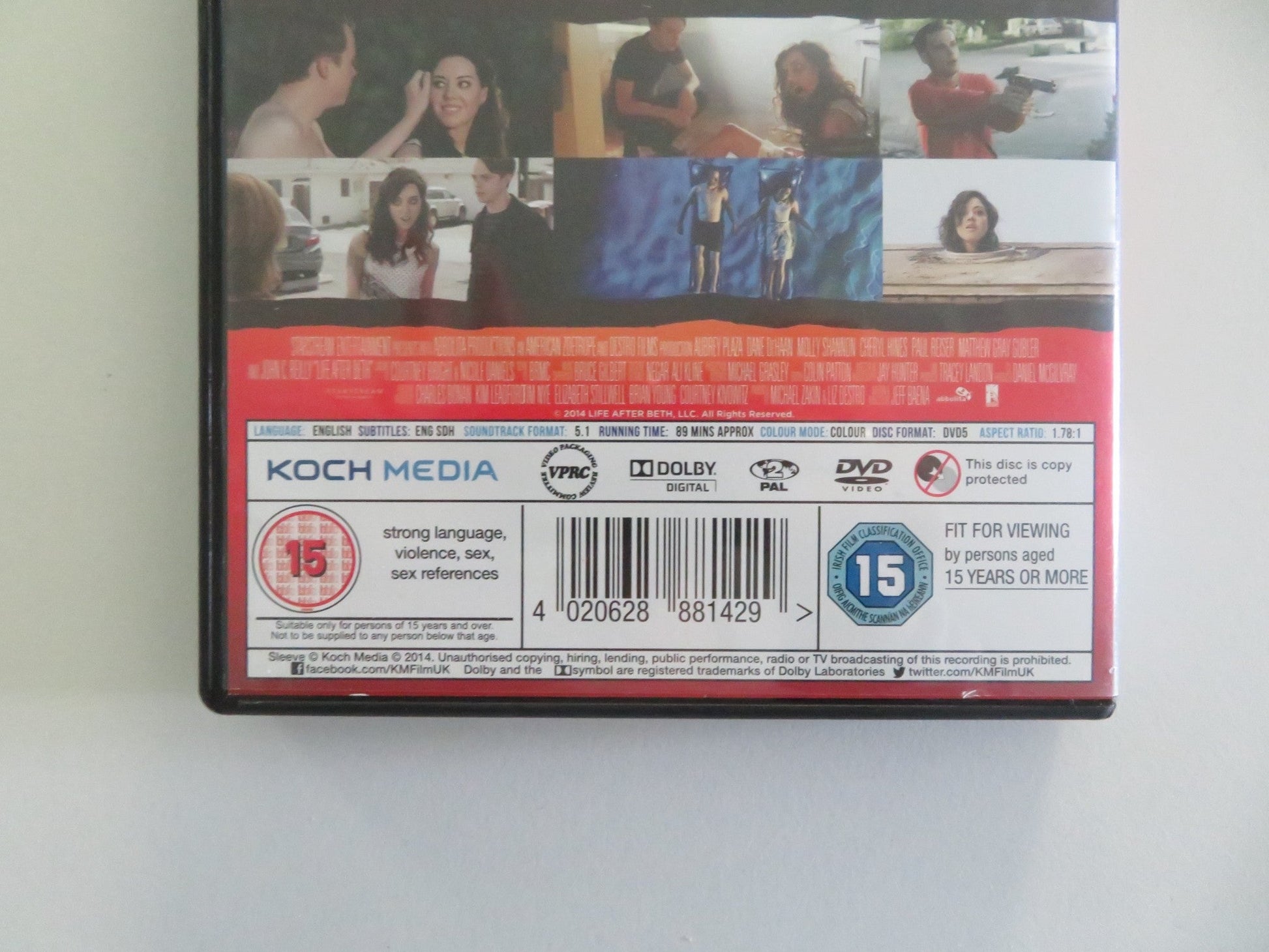LIFE AFTER BETH (DVD) AUBREY PLAZA DANE DEHAAN 2014 REGION 2 Movie posters