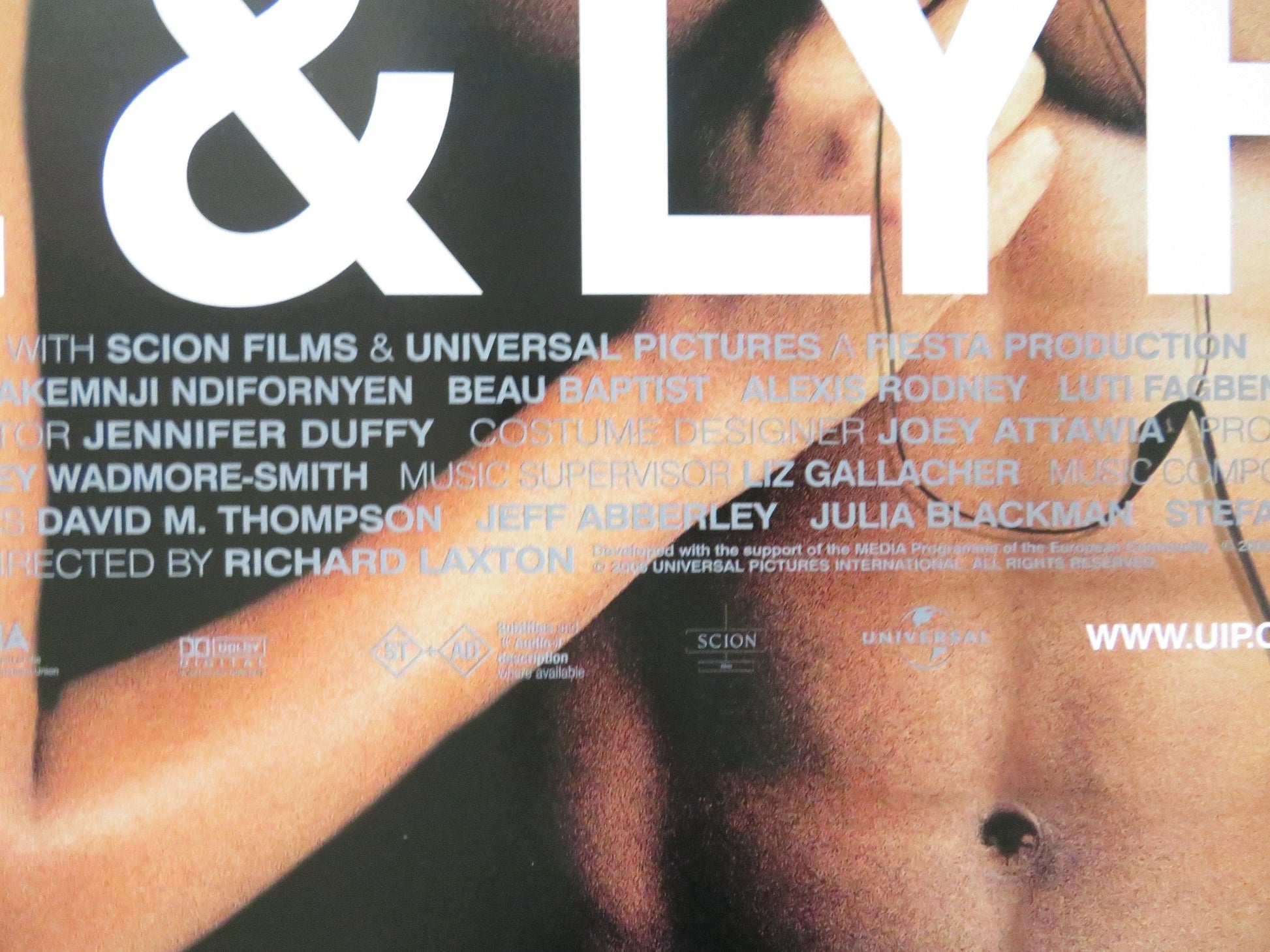 LIFE AND LYRICS UK QUAD ROLLED POSTER ASHLEY WALTERS LOUISE ROSE 2006 Rendezvous Cinema Movie posters