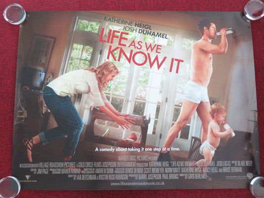 LIFE AS WE KNOW IT UK QUAD ROLLED POSTER KATHERINE HEIGL JOSH DUHAMEL 2010 Movie posters