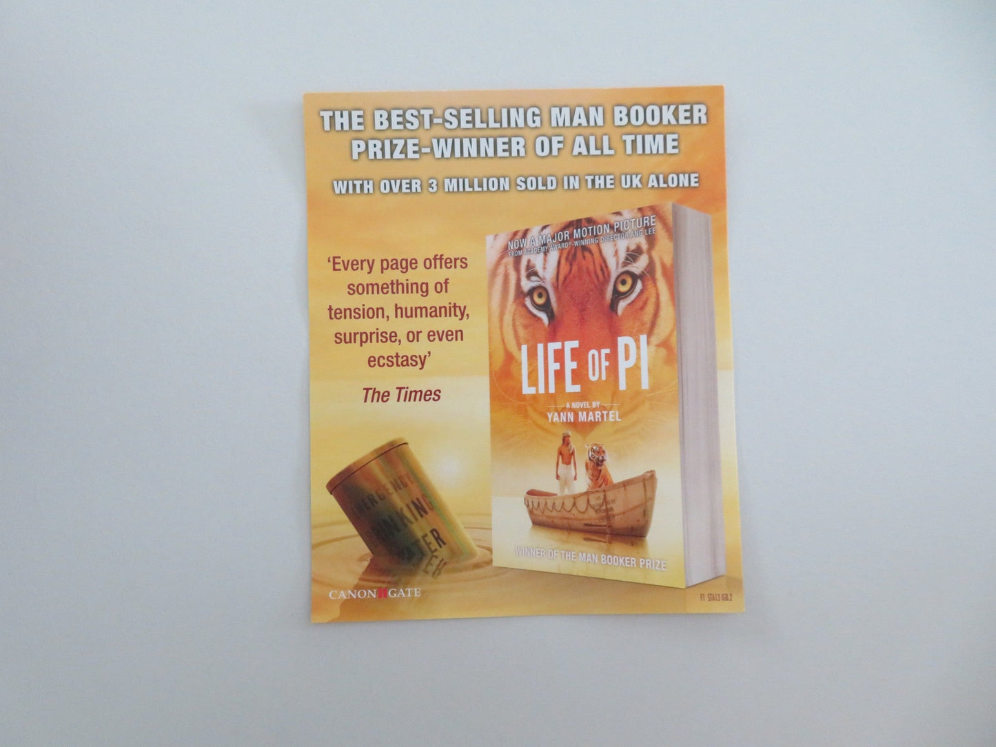 LIFE OF PI (DVD) SURAJ SHARMA IRRFAN KHAN 2012 REGION 2 Movie posters