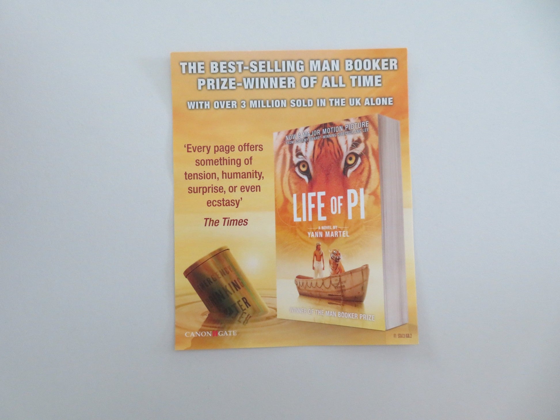 LIFE OF PI (DVD) SURAJ SHARMA IRRFAN KHAN 2012 REGION 2 Movie posters