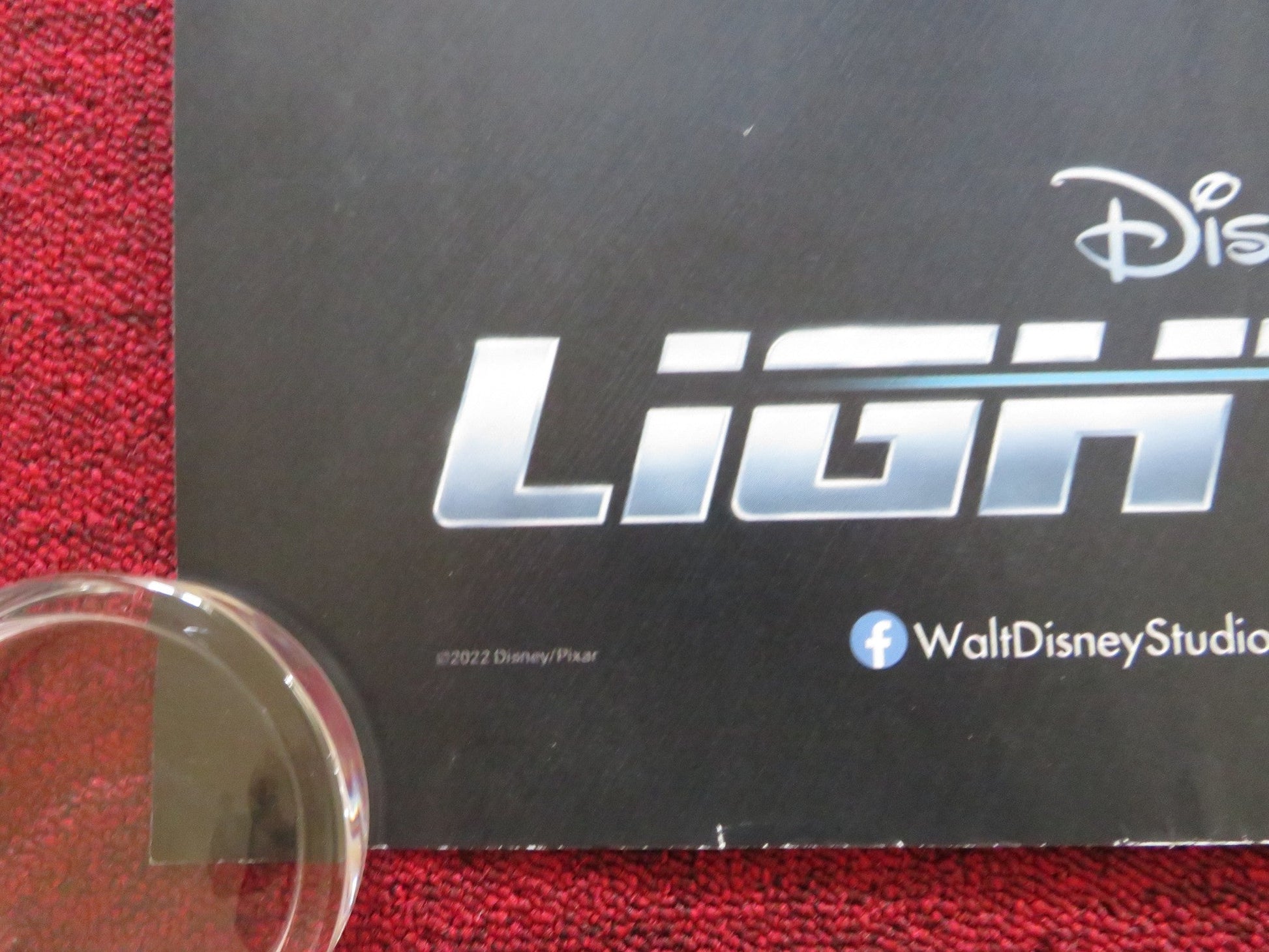 LIGHTYEAR UK QUAD ROLLED POSTER DISNEY CHRIS EVANS 2022 Rendezvous Cinema Movie posters