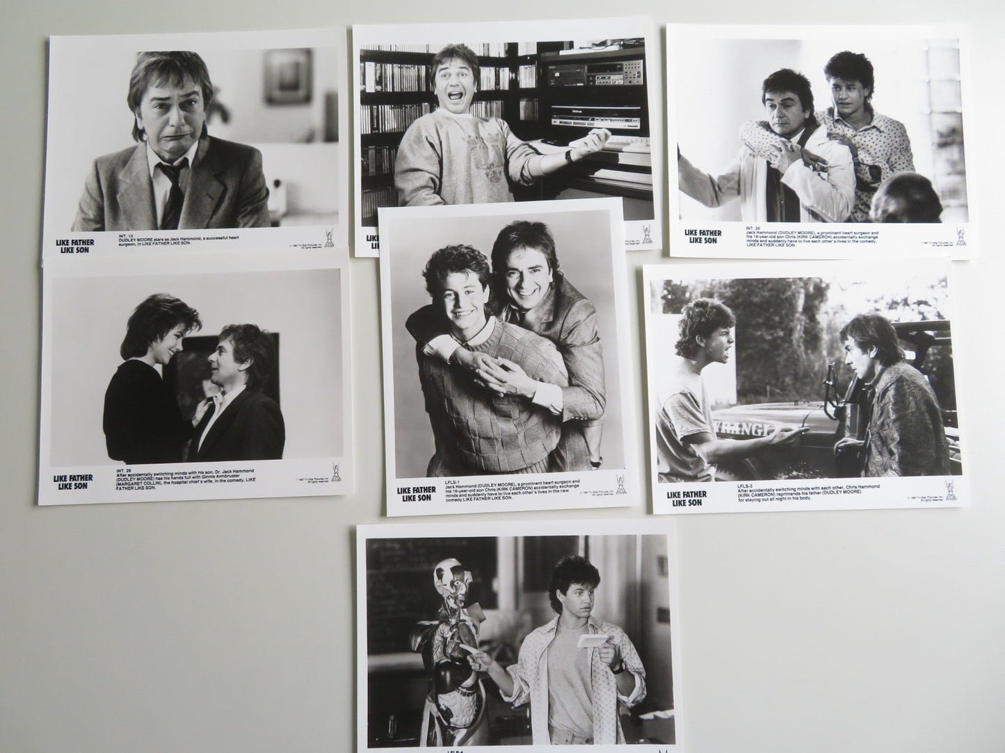 LIKE FATHER LIKE SON MOVIE STILL PHOTO LOT OF 7 DUDLEY MOORE KIRK CAMERON 1987 Movie posters