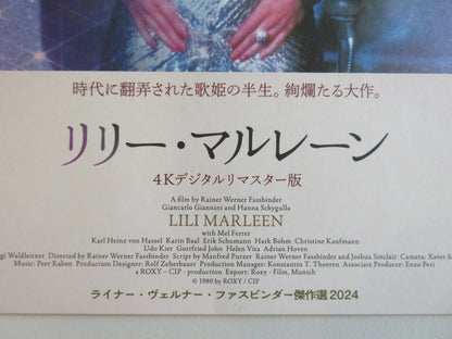 LILI MARLEEN JAPANESE CHIRASHI (B5) POSTER HANNA SCHYGULLA GIANNINI R2024 Rendezvous Cinema Movie posters