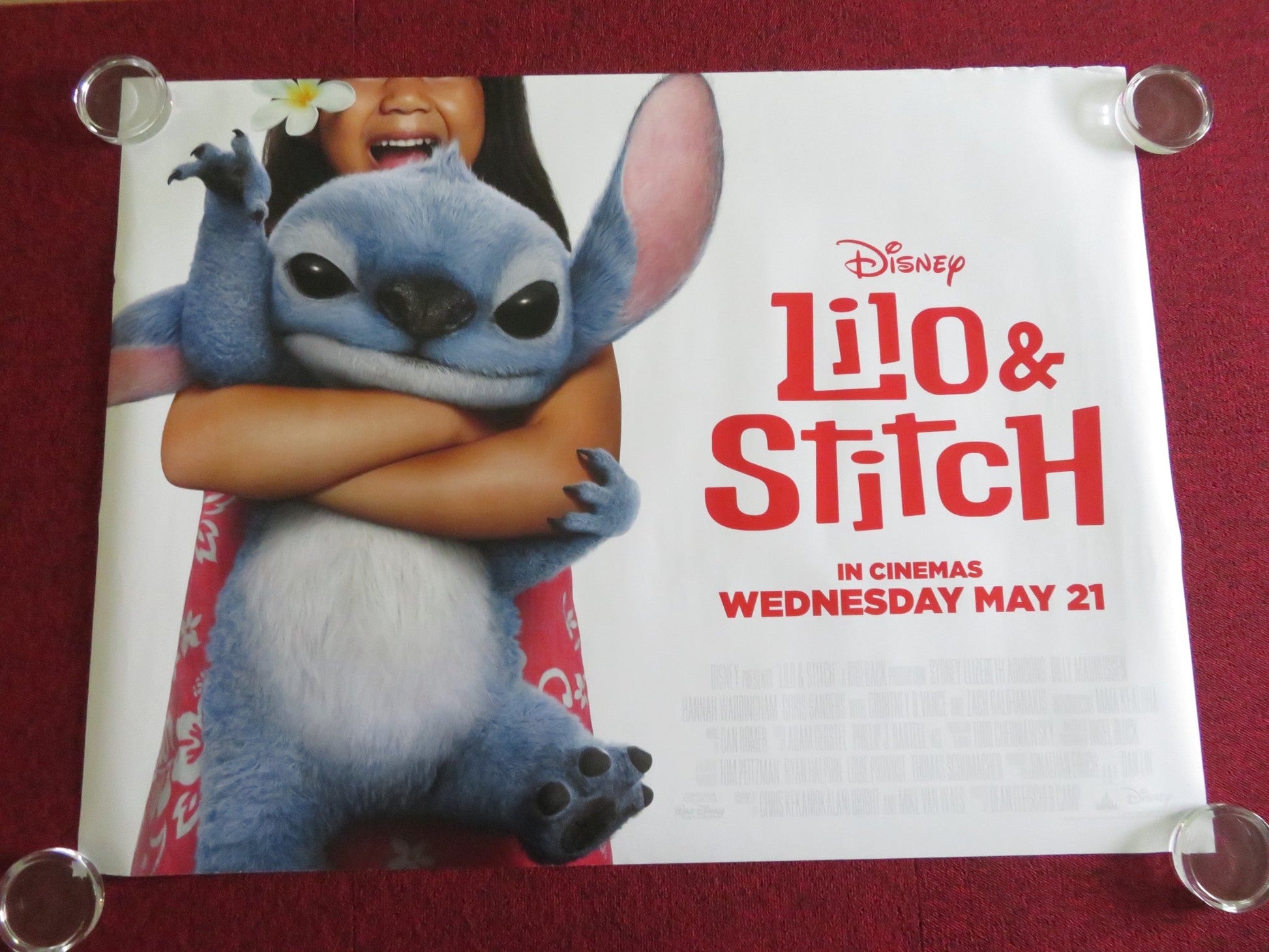 LILO & STITCH - A UK QUAD ROLLED POSTER DISNEY MAIA KEALOHA SYDNEY AGUDONG 2025 Movie posters