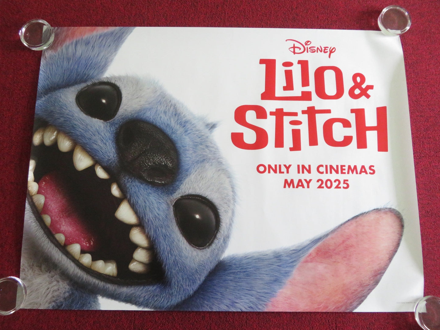 LILO & STITCH - B UK QUAD ROLLED POSTER DISNEY MAIA KEALOHA SYDNEY AGUDONG 2025 Movie posters