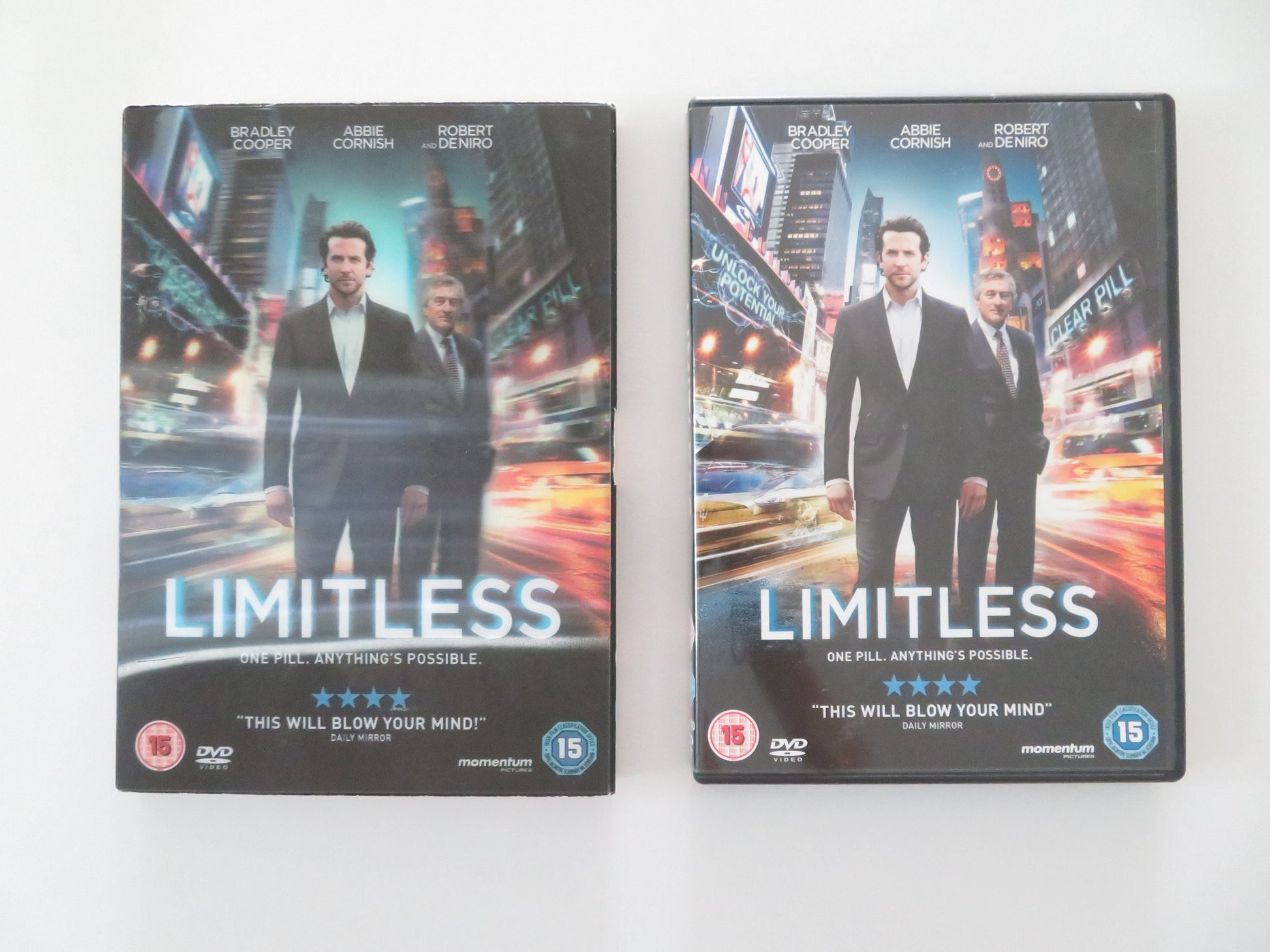 Limitless (DVD) Bradley Cooper Anna Friel Robert De Niro 2011 Region 2 Movie posters