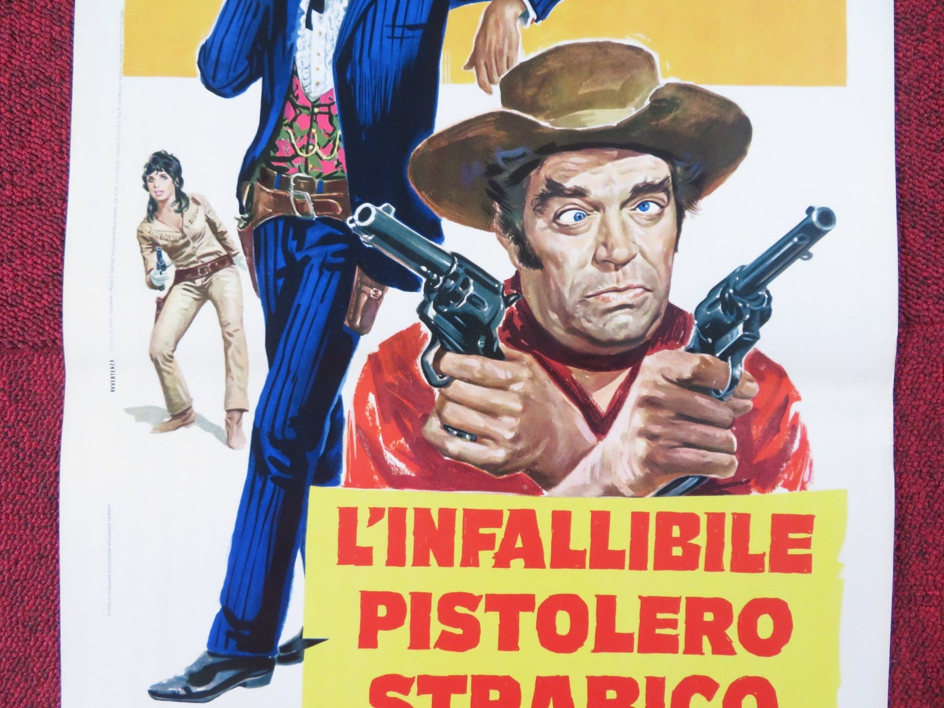 L'INFALLIBILE PISTOLERO STRABICO ITALIAN LOCANDINA POSTER JAMES GARNER 1971 Rendezvous Cinema Movie posters