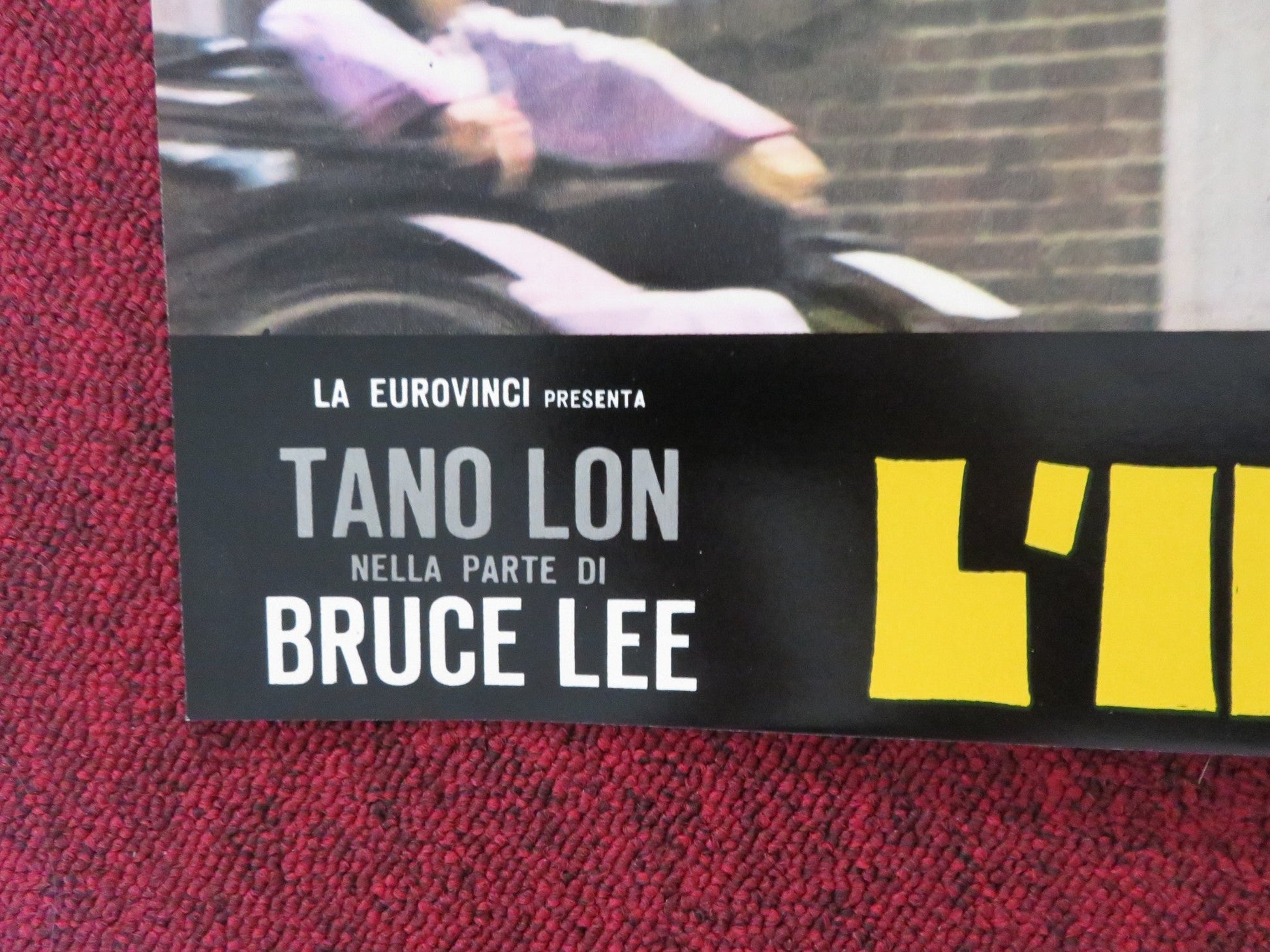 L'IRA DI BRUCE LEE - A ITALIAN FOTOBUSTA POSTER LUNG TANG YAN - YUNG TSO 1974 Rendezvous Cinema Movie posters