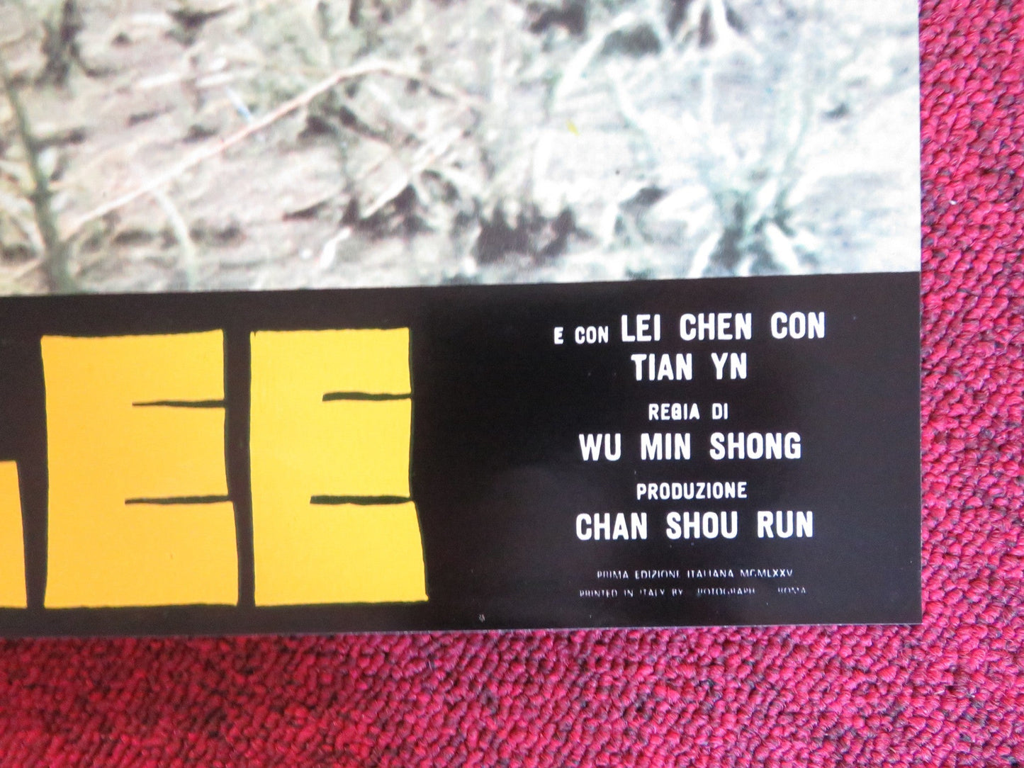 L'IRA DI BRUCE LEE - B ITALIAN FOTOBUSTA POSTER LUNG TANG YAN - YUNG TSO 1974 Rendezvous Cinema Movie posters