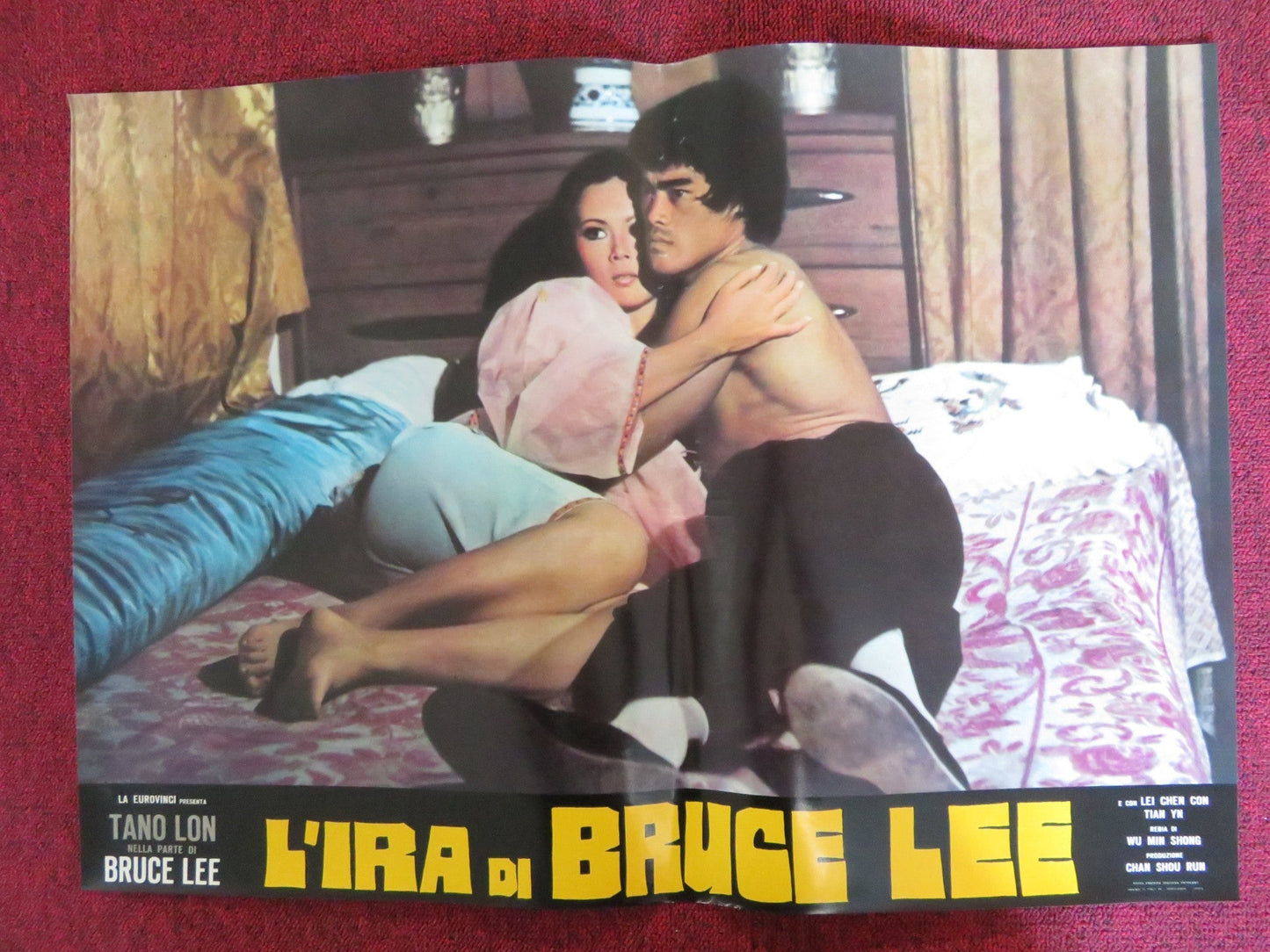 L'IRA DI BRUCE LEE - C ITALIAN FOTOBUSTA POSTER LUNG TANG YAN - YUNG TSO 1974 Rendezvous Cinema Movie posters