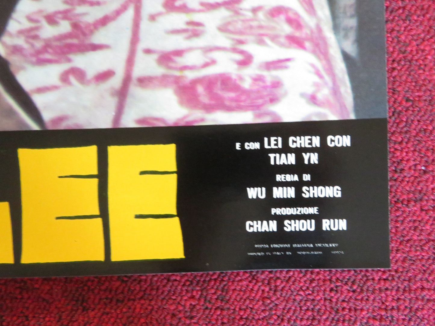 L'IRA DI BRUCE LEE - C ITALIAN FOTOBUSTA POSTER LUNG TANG YAN - YUNG TSO 1974 Rendezvous Cinema Movie posters