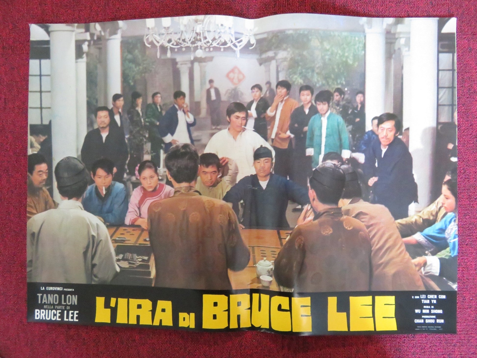L'IRA DI BRUCE LEE - D ITALIAN FOTOBUSTA POSTER LUNG TANG YAN - YUNG TSO 1974 Rendezvous Cinema Movie posters