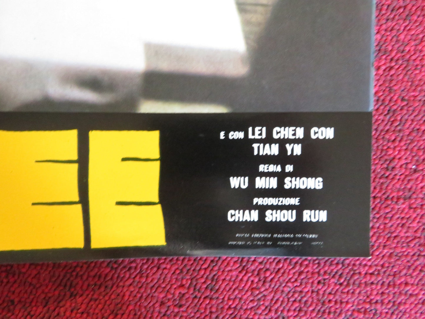 L'IRA DI BRUCE LEE - E ITALIAN FOTOBUSTA POSTER LUNG TANG YAN - YUNG TSO 1974 Rendezvous Cinema Movie posters