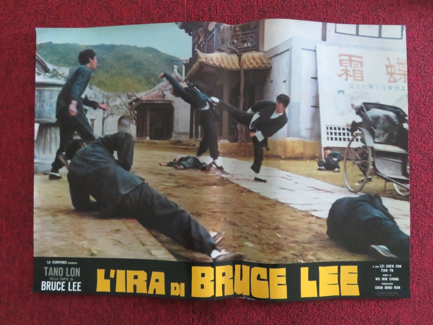 L'IRA DI BRUCE LEE - F ITALIAN FOTOBUSTA POSTER LUNG TANG YAN - YUNG TSO 1974 Rendezvous Cinema Movie posters