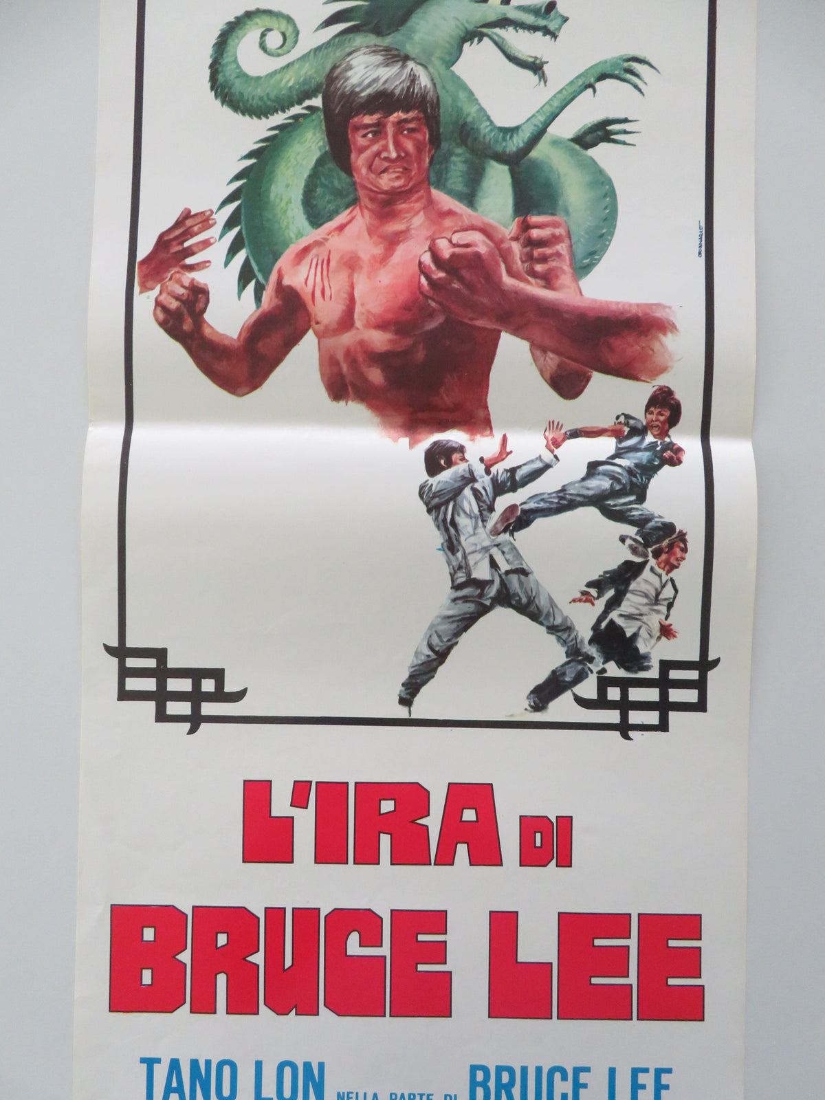 L'ira Di Bruce Lee Italian Locandina Poster Lung Tang Yan-Yung Tso 1975 Movie posters
