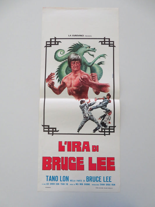 L'ira Di Bruce Lee Italian Locandina Poster Lung Tang Yan-Yung Tso 1975 Movie posters