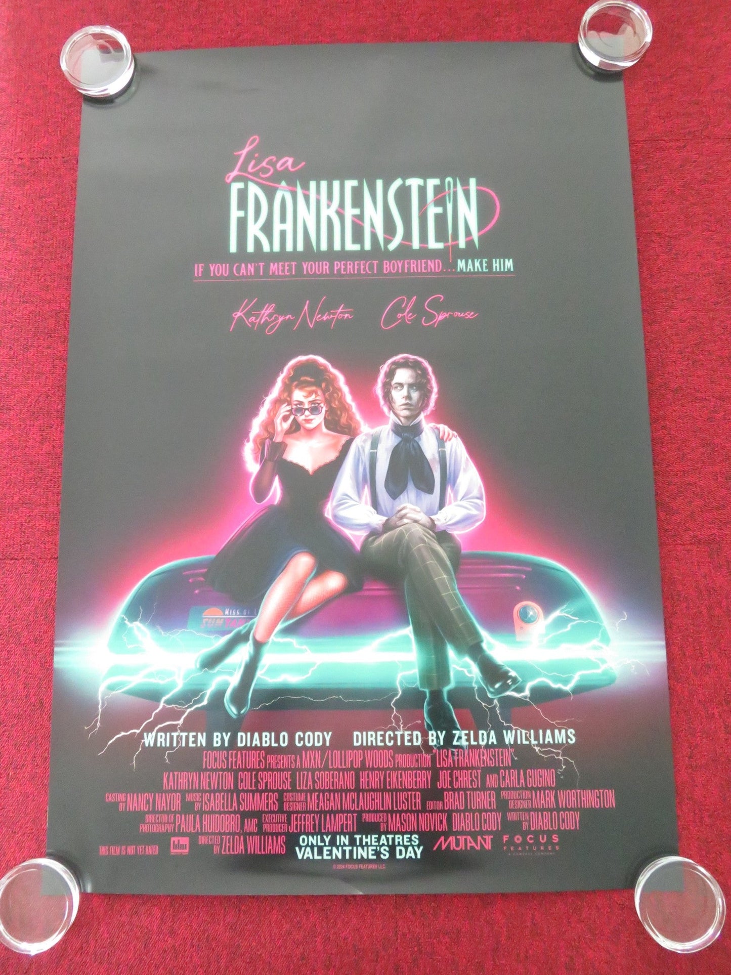 LISA FRANKENSTEIN - B US ONE SHEET ROLLED POSTER KATHRYN NEWTON MONTES 2024 Movie posters