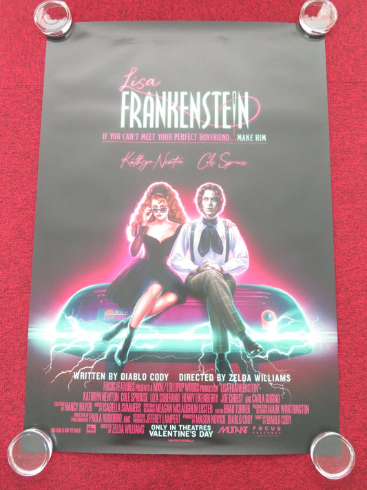 Lisa Frankenstein US One Sheet Rolled Poster Kathryn Newton Joshua Montes 2024 Movie posters