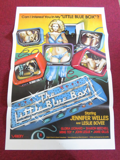LITTLE BLUE BOX US TRI FOLDED ONE SHEET ROLLED POSTER JENNIFER WELLES 1979 Rendezvous Cinema Movie posters
