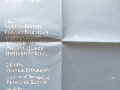 LITTLE DORRIT - B UK QUAD POSTER FOLDED DEREK JACOBI ALEC GUINNESS 1987 Rendezvous Cinema Movie posters