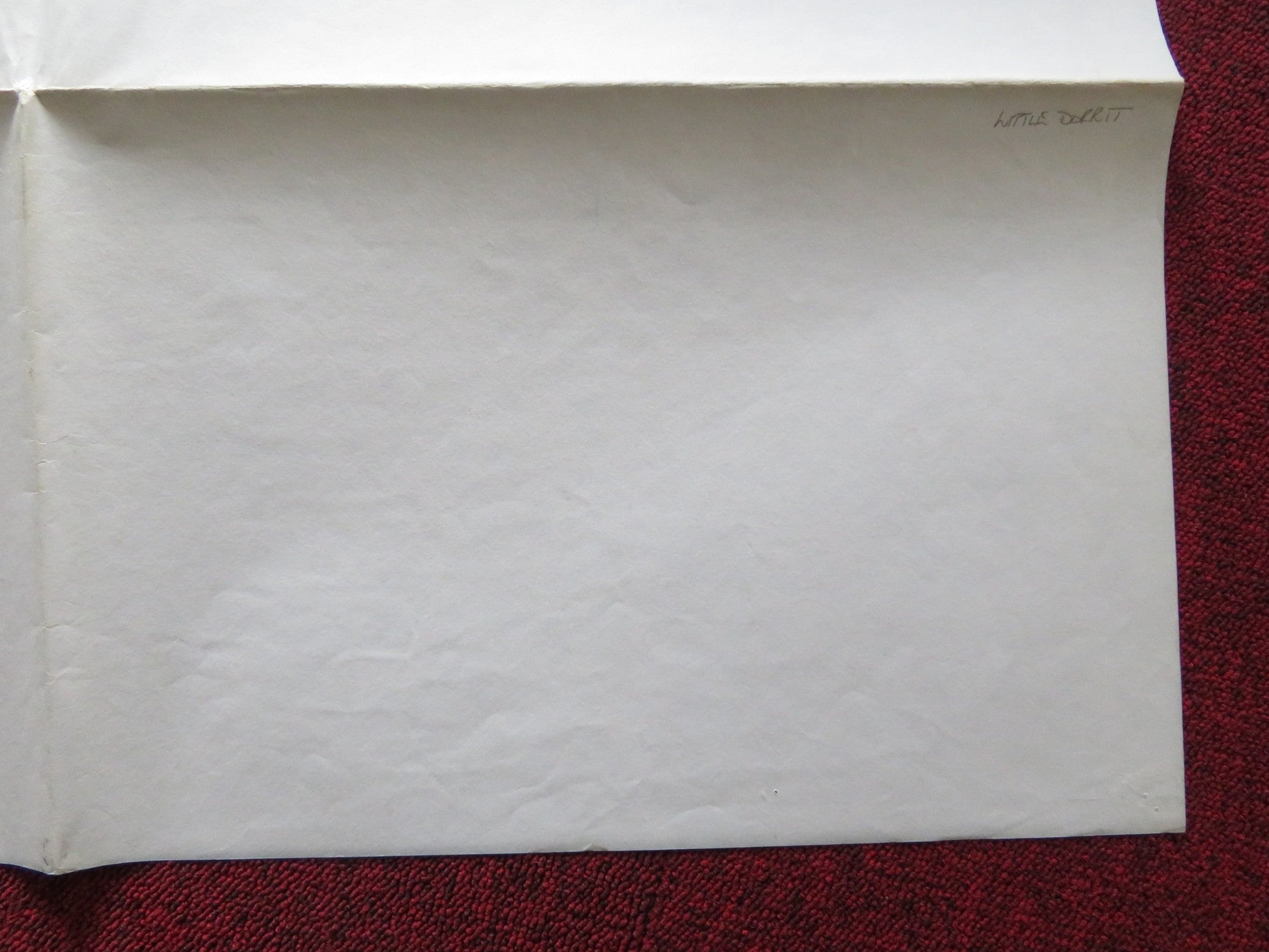 LITTLE DORRIT - B UK QUAD POSTER FOLDED DEREK JACOBI ALEC GUINNESS 1987 Rendezvous Cinema Movie posters