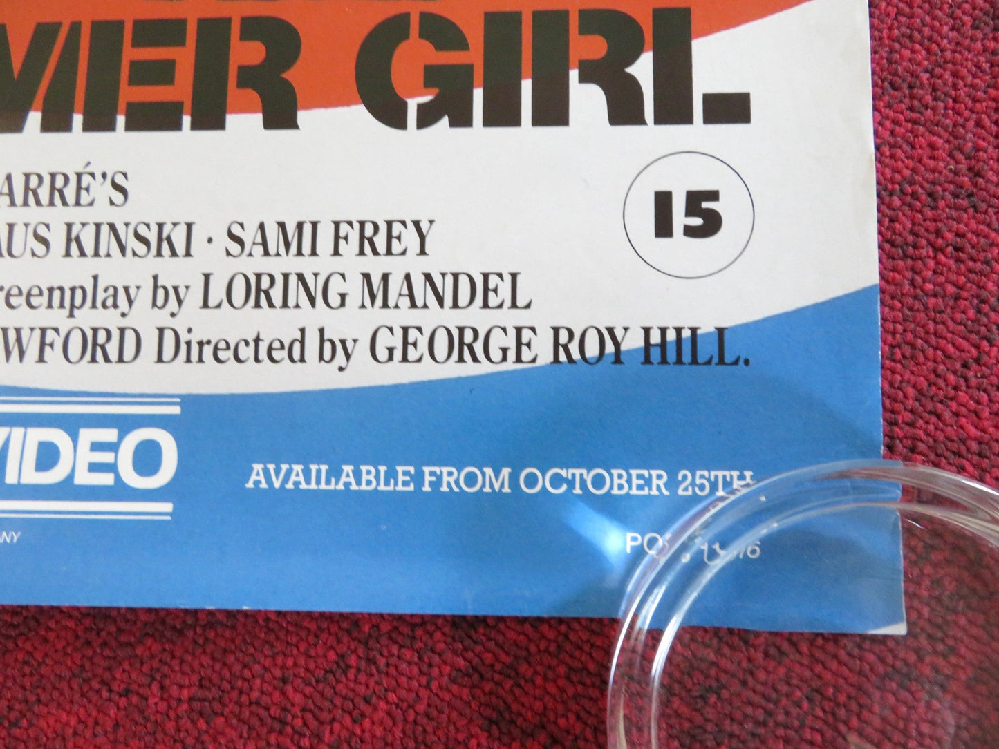 LITTLE DRUMMER GIRL VHS VIDEO POSTER ROLLED DIANE KEATON YORGO VOYAGIS 1984 Rendezvous Cinema Movie posters
