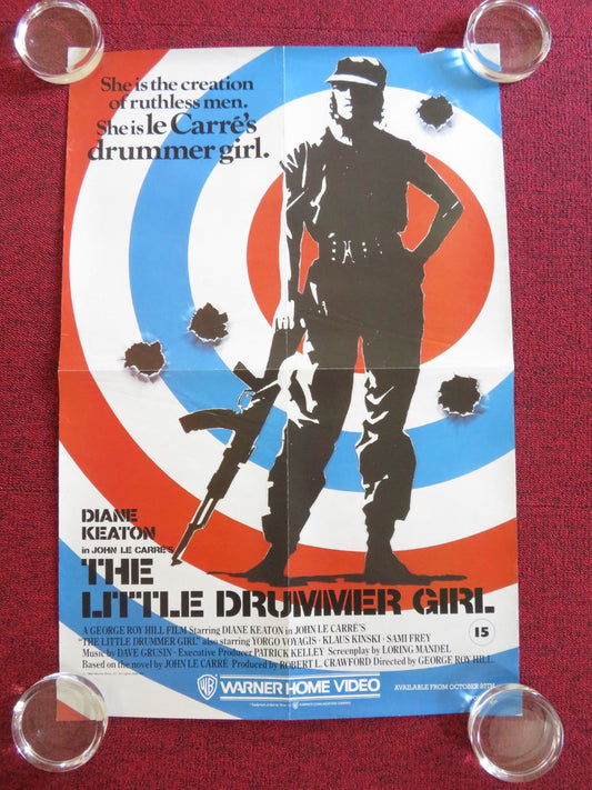 LITTLE DRUMMER GIRL VHS VIDEO POSTER ROLLED DIANE KEATON YORGO VOYAGIS 1984 Rendezvous Cinema Movie posters