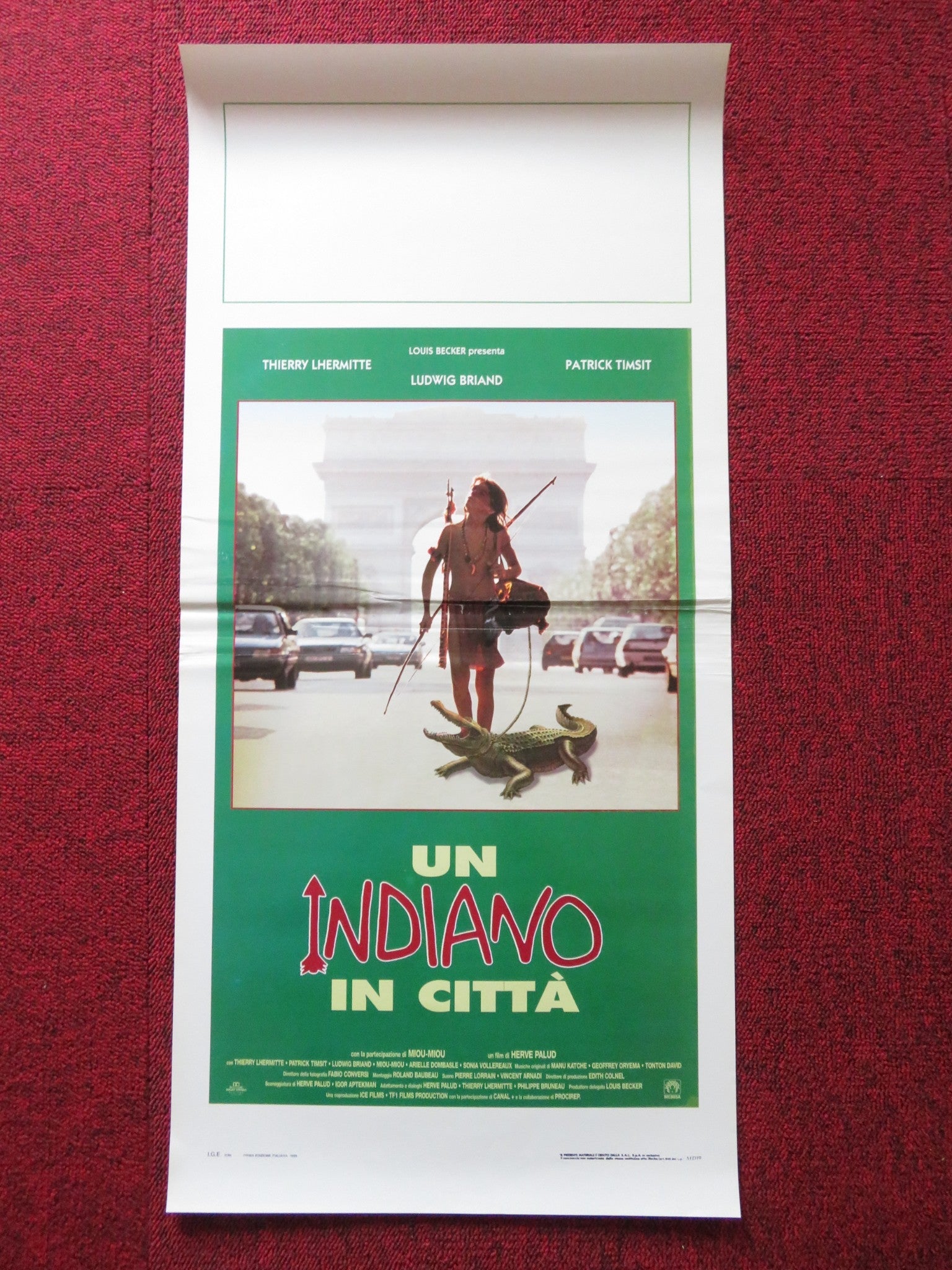 LITTLE INDIAN, BIG CITY ITALIAN LOCANDINA POSTER THIERRY LHERMITTE 1994 Rendezvous Cinema Movie posters