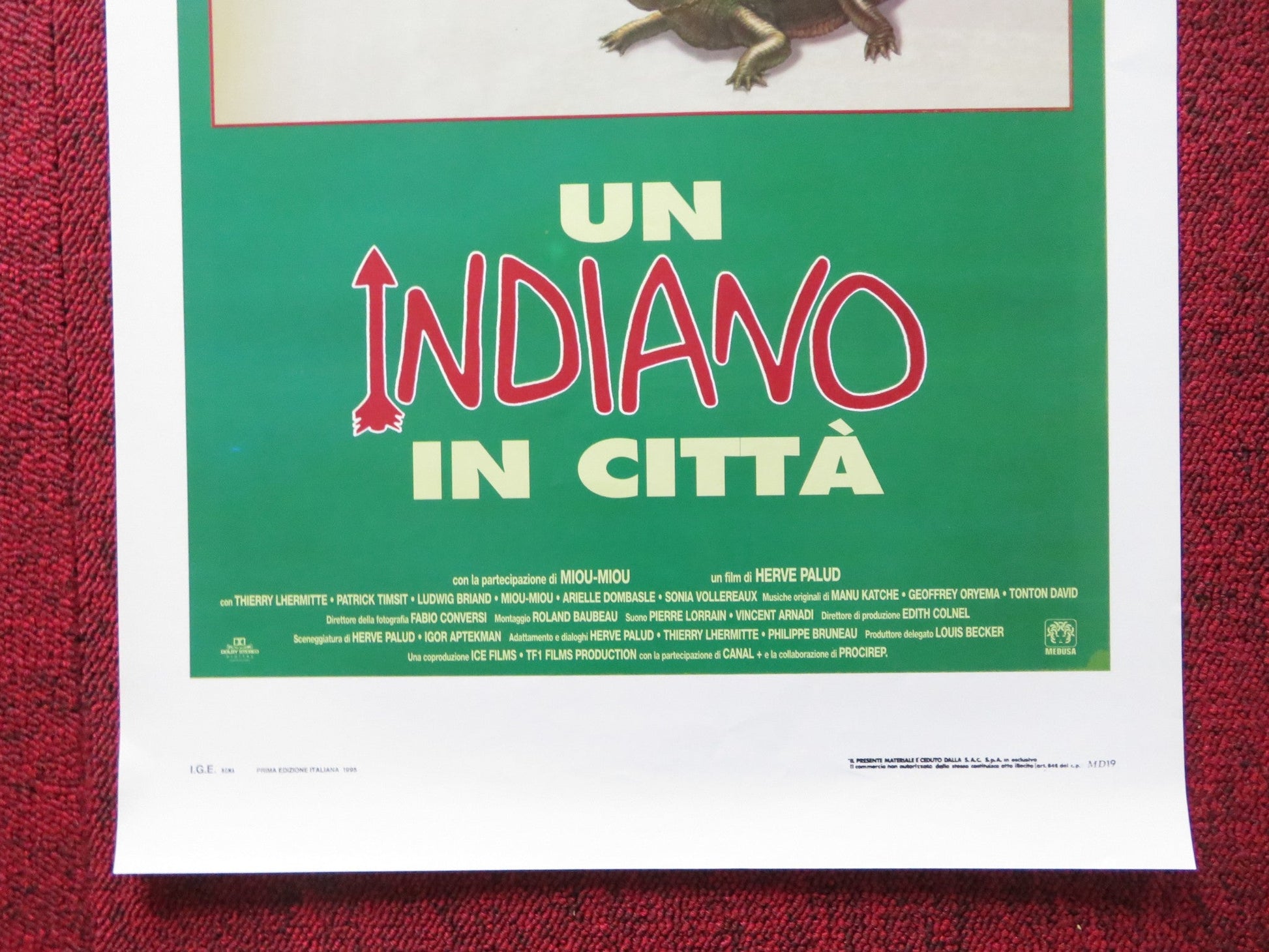 LITTLE INDIAN, BIG CITY ITALIAN LOCANDINA POSTER THIERRY LHERMITTE 1994 Rendezvous Cinema Movie posters