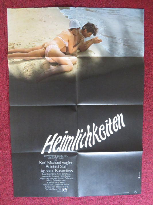 LITTLE SECRETS GERMAN A1 POSTER FOLDED KARL MICHAEL VOGLER REINHILD SOLF 1968 Rendezvous Cinema Movie posters
