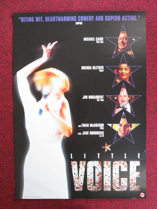 LITTLE VOICE VHS VIDEO POSTER JANE HORROCKS EWAN MCGREGOR 1998 Rendezvous Cinema Movie posters