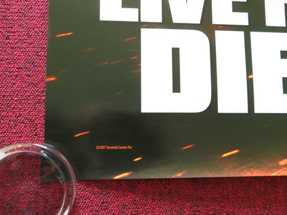 LIVE FREE OR DIE HARD US ONE SHEET ROLLED POSTER BRUCE WILLIS 2007 Rendezvous Cinema Movie posters