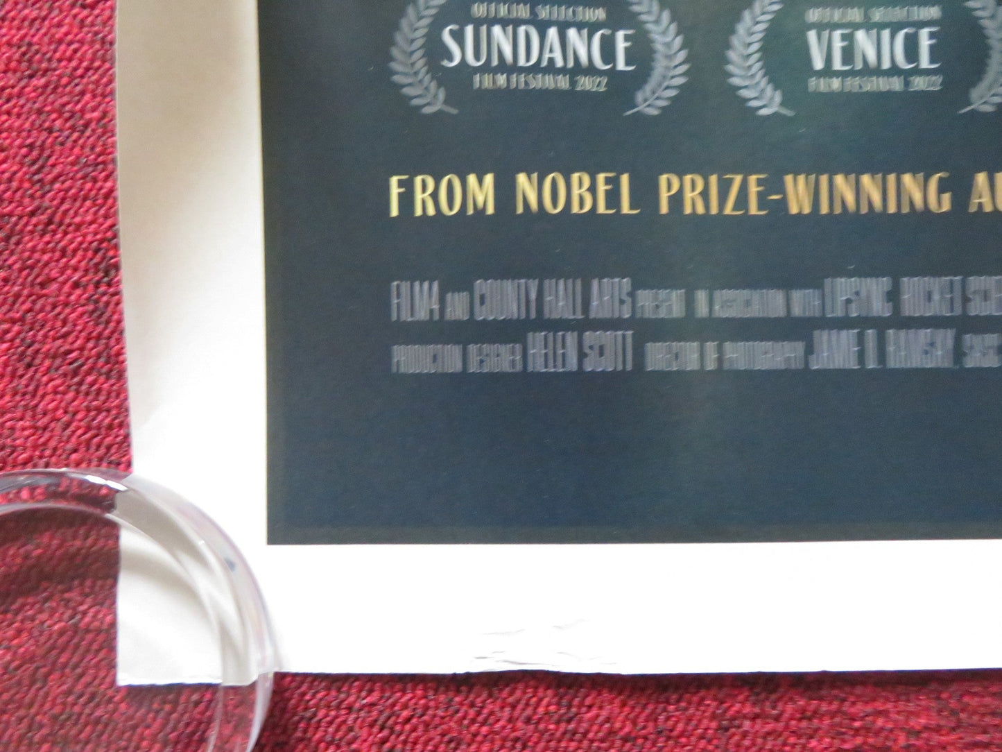 LIVING UK QUAD ROLLED POSTER BILL NIGHY ALEX SHARP 2022 Rendezvous Cinema Movie posters