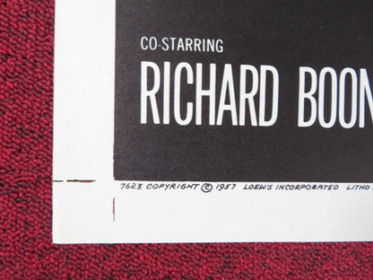 LIZZIE FOLDED US ONE SHEET POSTER ELEANOR PARKER RICHARD BOONE 1957 Rendezvous Cinema Movie posters