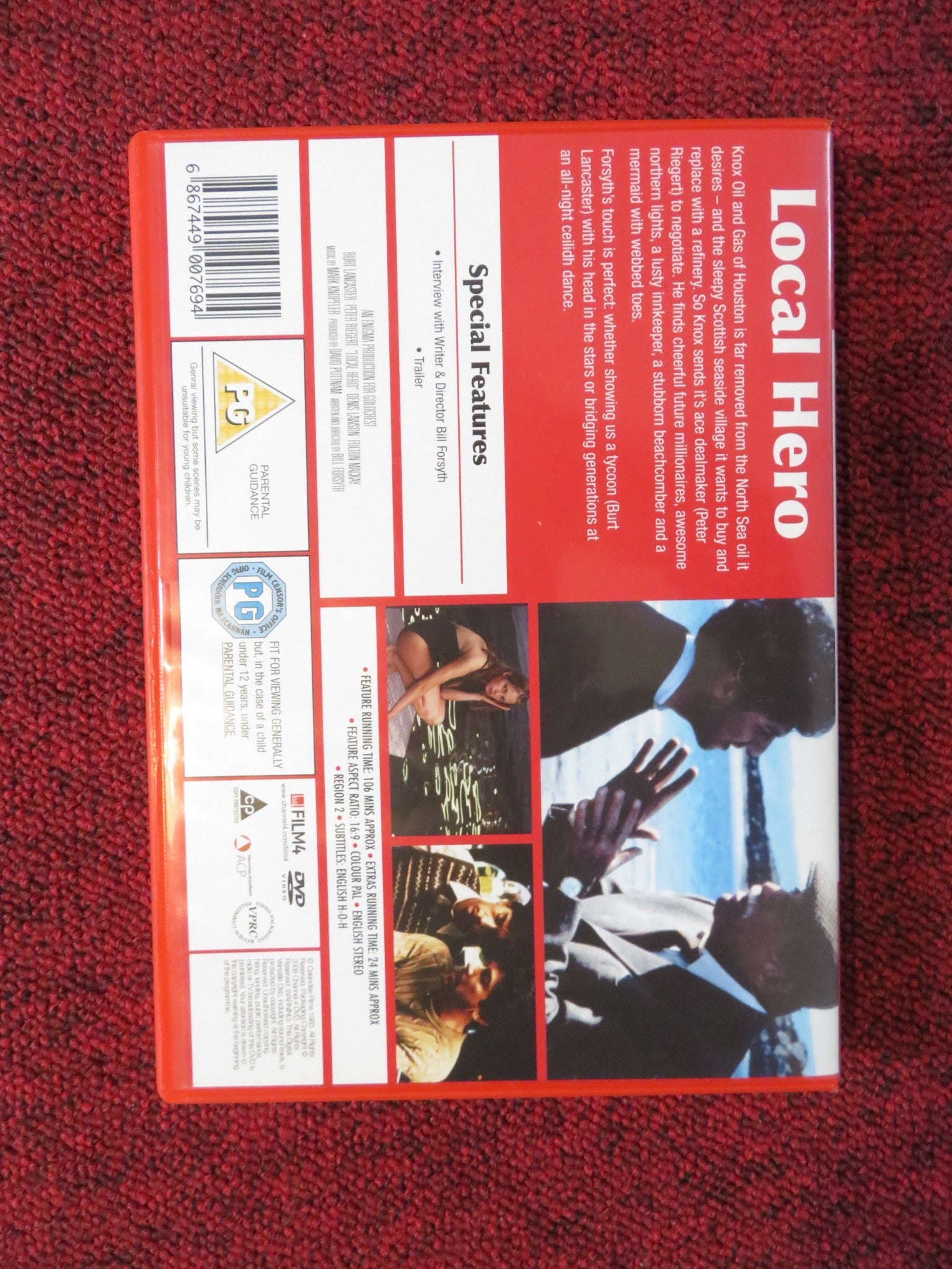 LOCAL HERO (DVD) BURT LANCASTER PETER RIEGERT 1983 REGION 2 Rendezvous Cinema Movie posters